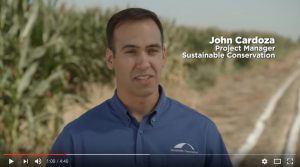 Video: Senior Project Manager John Cardoza discusses the water quality, water efficiency and crop benefits of Sustainable Conservation’s liquid-manure drip irrigation pilot project.