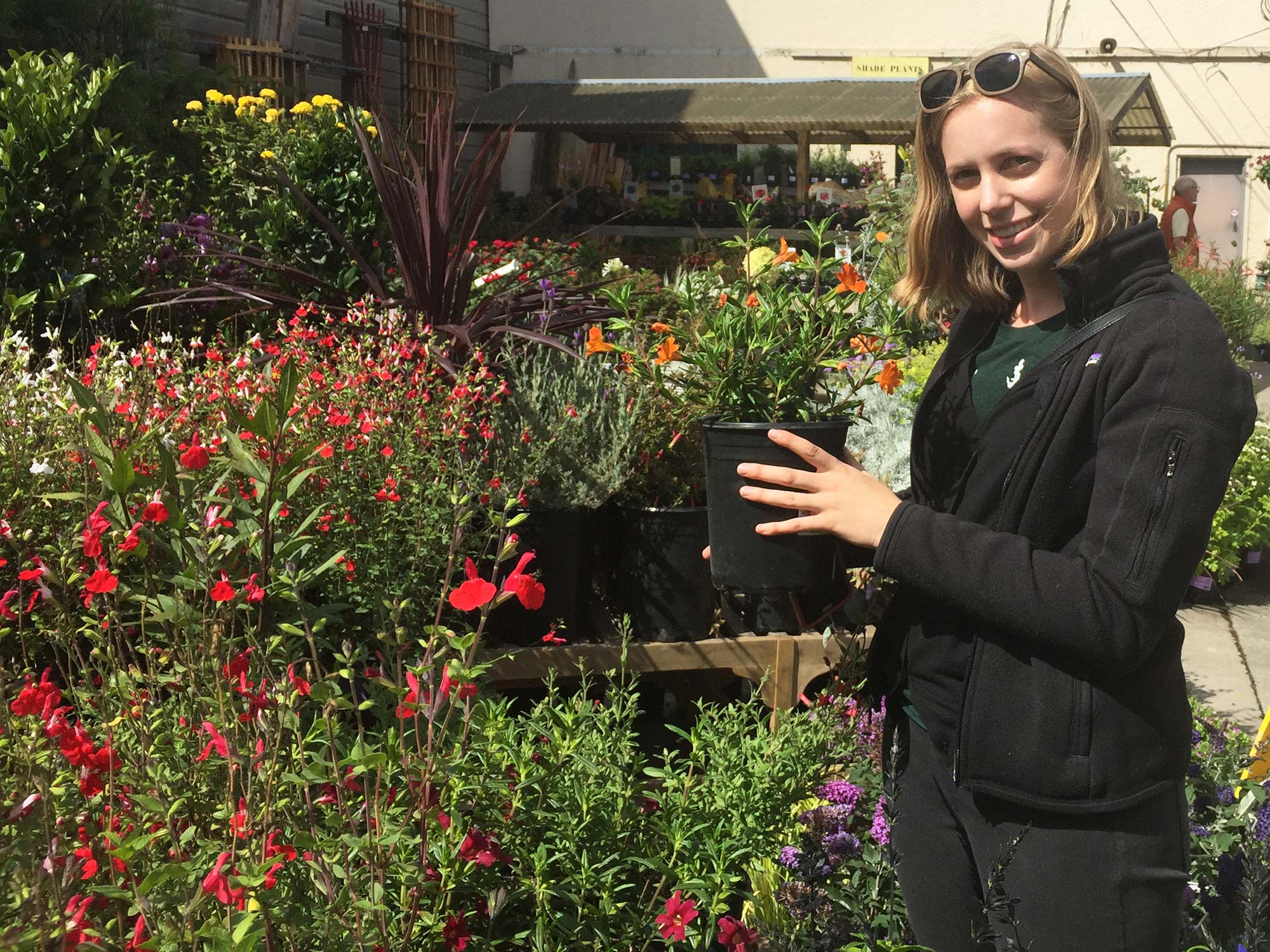 Photo of Stephanie Falzone at Sloat Garden Center